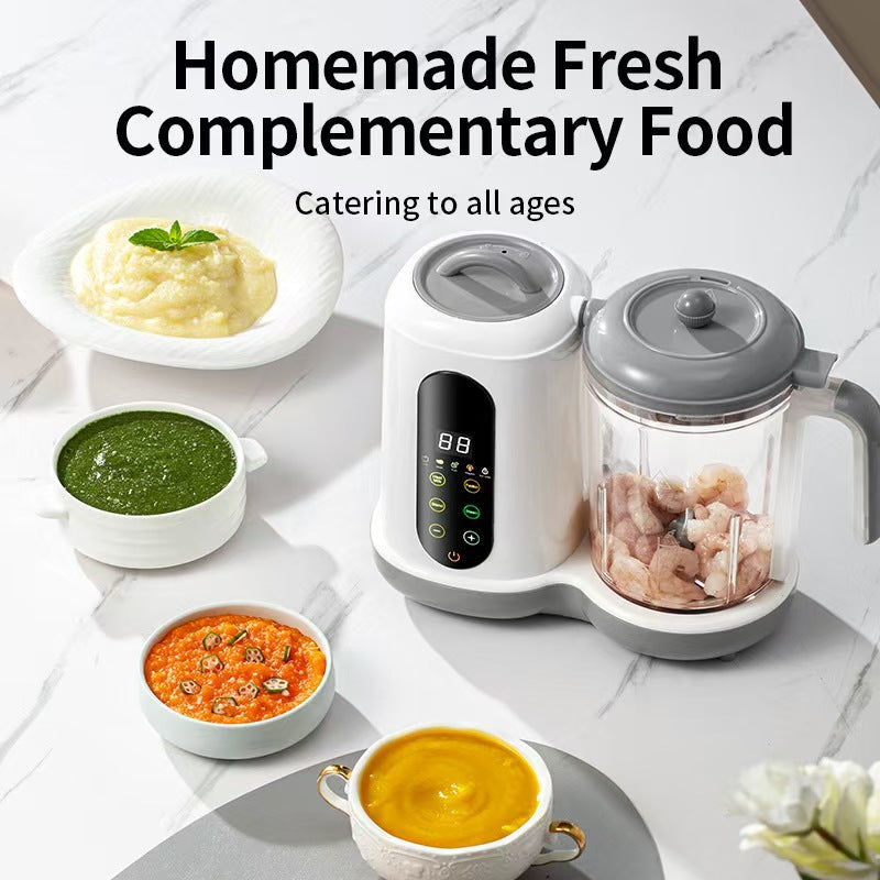 Cross-Border Hot-Selling Multi-Functional Baby Food Processor Automatic Blender Steamer Small Size