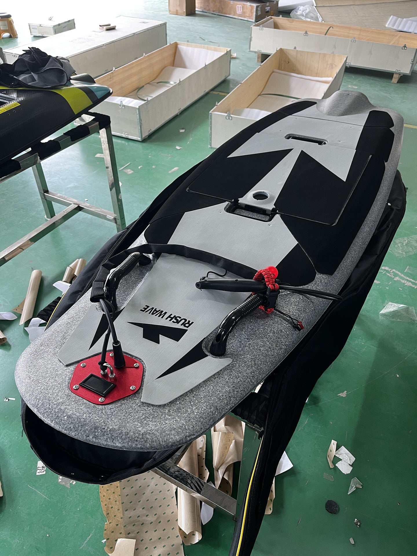 RUSHWAVE Electric Surfboard with Hoverboard Water Sports Motor Power Surfboard Lithium Battery Wakeboard