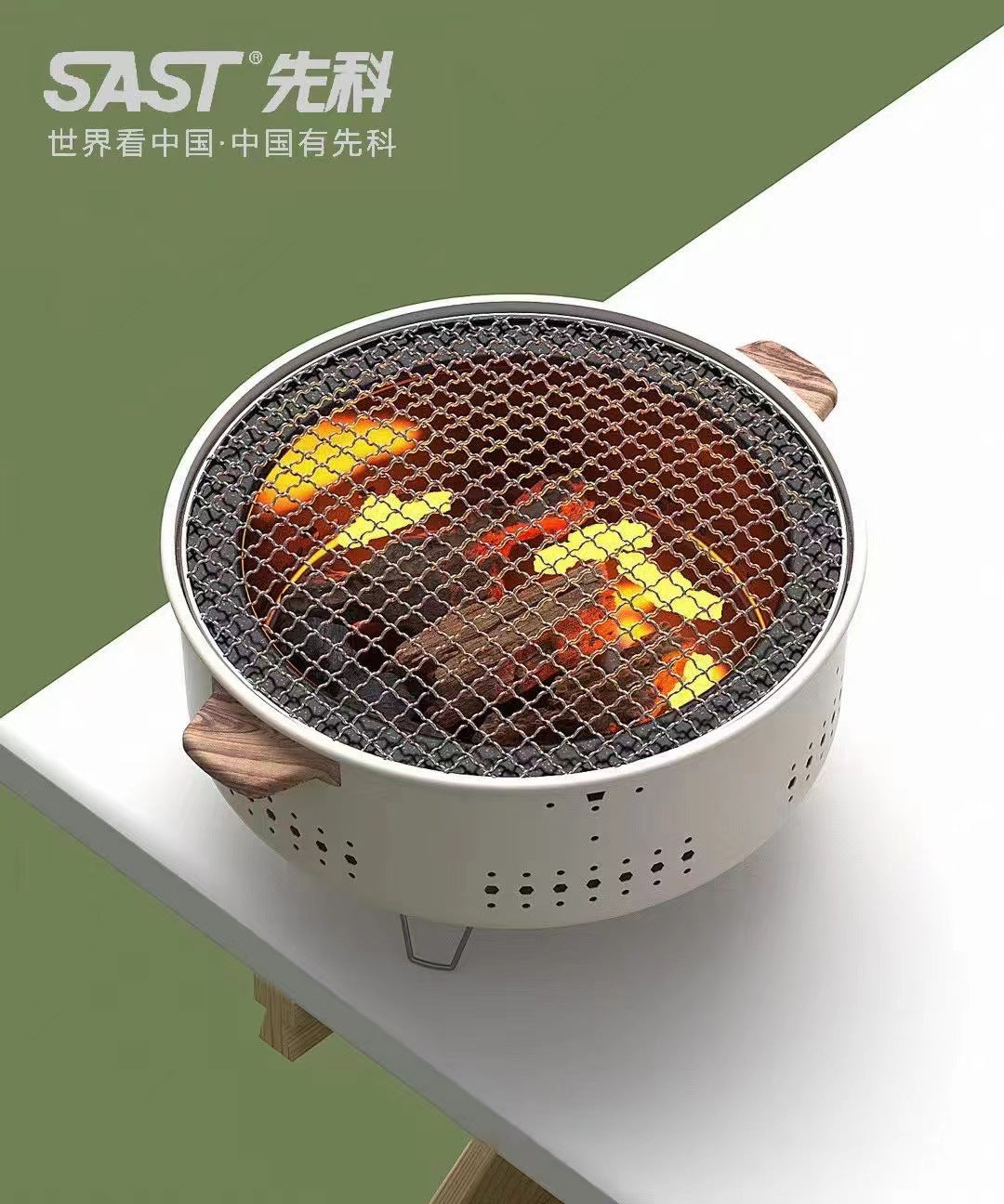 Barbecue Oven Household Indoor Barbecue Grill Stove Tea Cooking Charcoal Stove Camping Outdoor Barbecue Oven Baking Tray