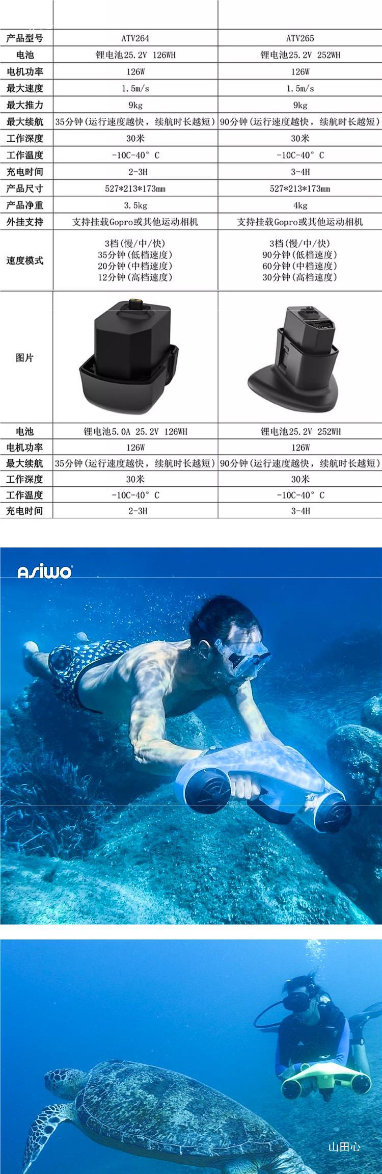 Underwater Thruster Diving Adult Diving Aid Electric Floating Board Handheld Adult Children Diving Equipment