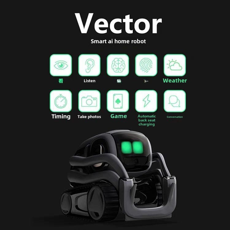 Vector2.0Smart Pet Robot Desktop AI Emotional Dialogue Children's Companion Electronic Toy In Stock