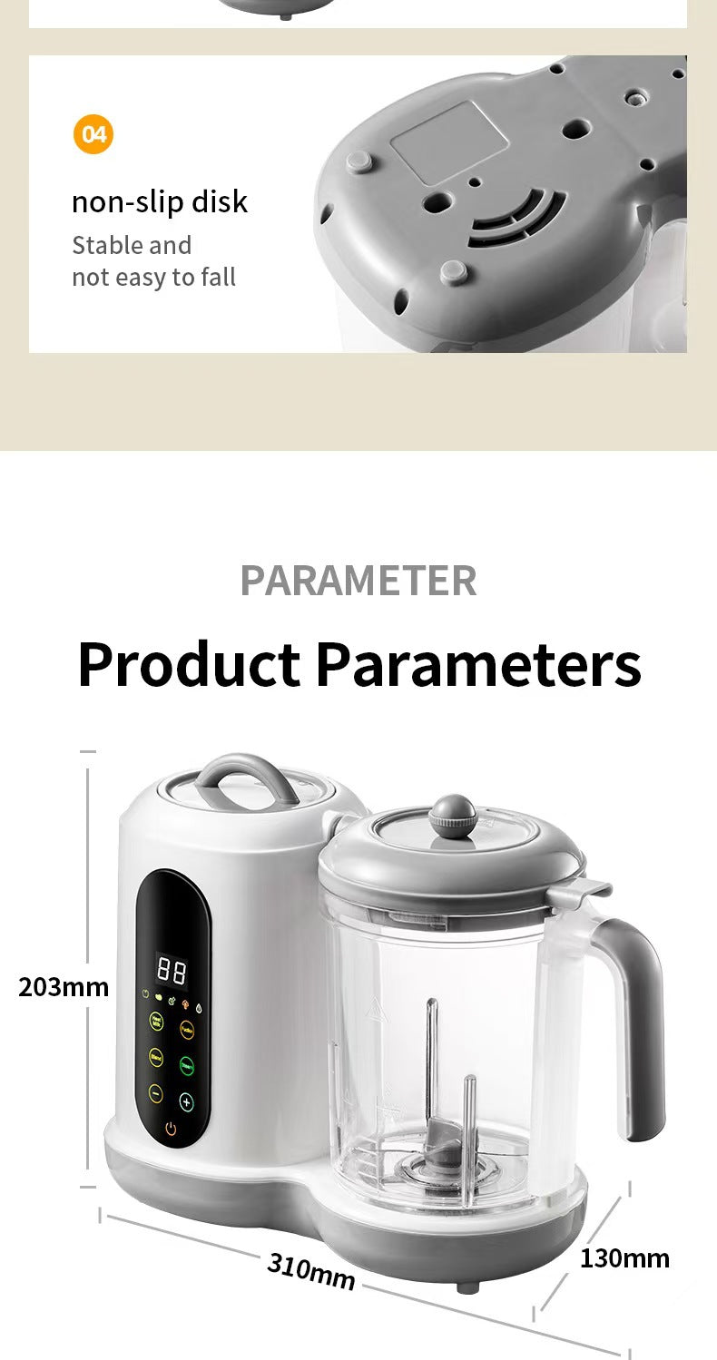 Cross-Border Hot-Selling Multi-Functional Baby Food Processor Automatic Blender Steamer Small Size