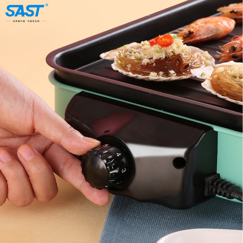 SAST Electric Grill for Home Use, Smokeless Indoor Barbecue Grill, Electric Grill Pan, Skewer Grill, Home Meat Grill218