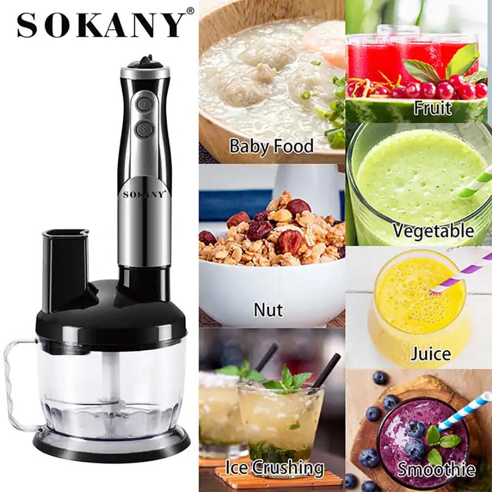 Cross-Border European Standard Multifunctional Blender Six-in-One Food Processor Kitchen Handheld Food Processor Baby Food Household Appliance