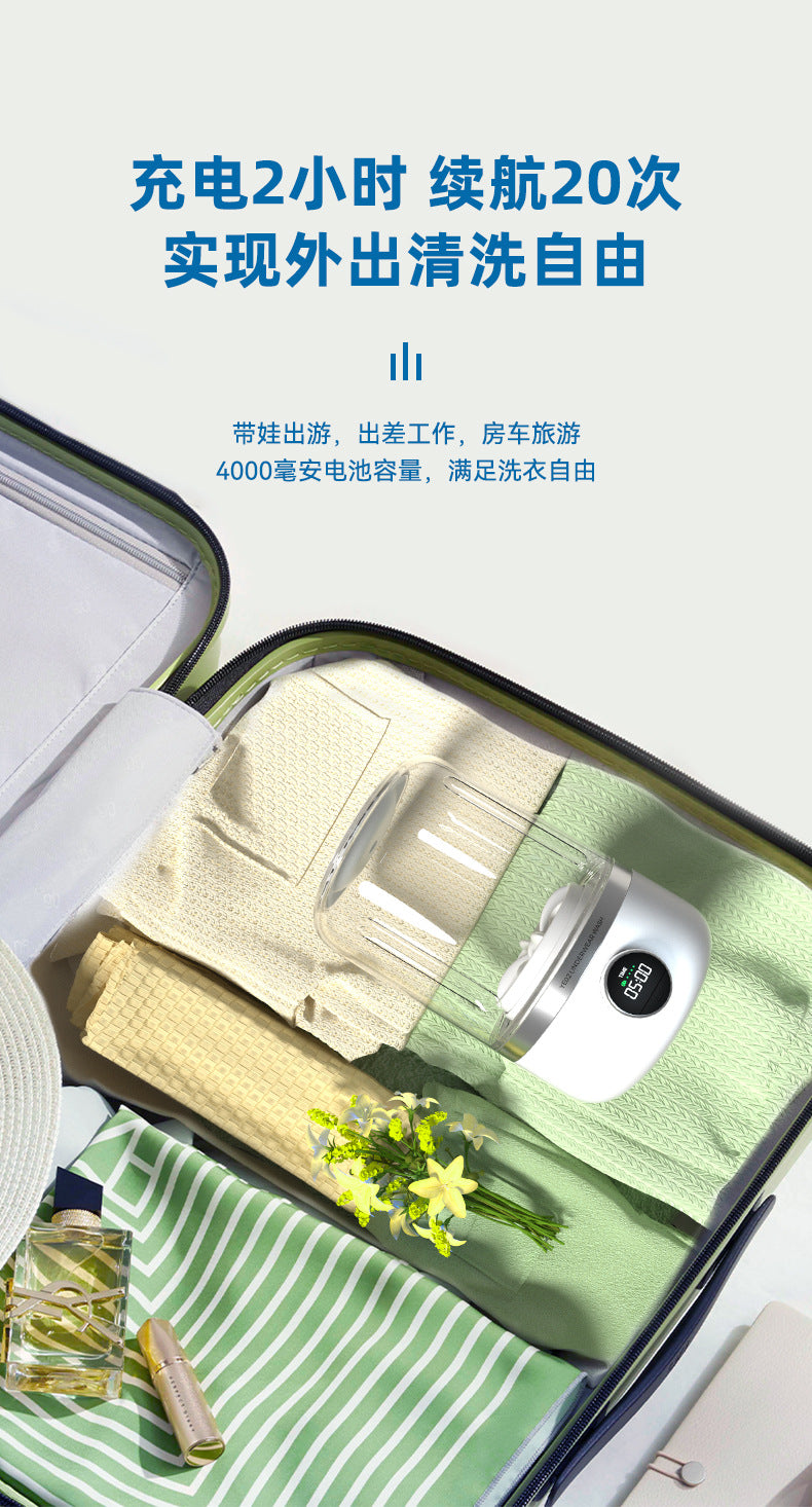 2025New Rechargeable Portable Laundry Cup for Underwear, Socks, and Special Small Washing Machine Wireless Cleaner