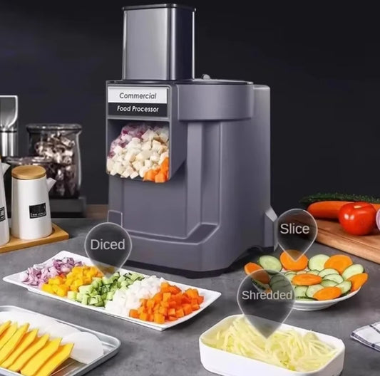 Commercial Vegetable Cutter Multifunctional Fully Automatic Dicing and Shredding Machine for Vegetables Carrots Potatoes Slicer for Foreign Trade and Cross-border