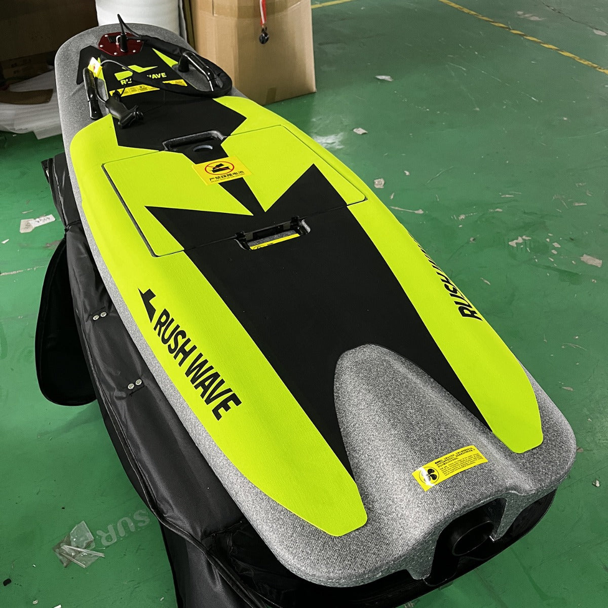 RUSHWAVE Electric Surfboard with Hoverboard Water Sports Motor Power Surfboard Lithium Battery Wakeboard