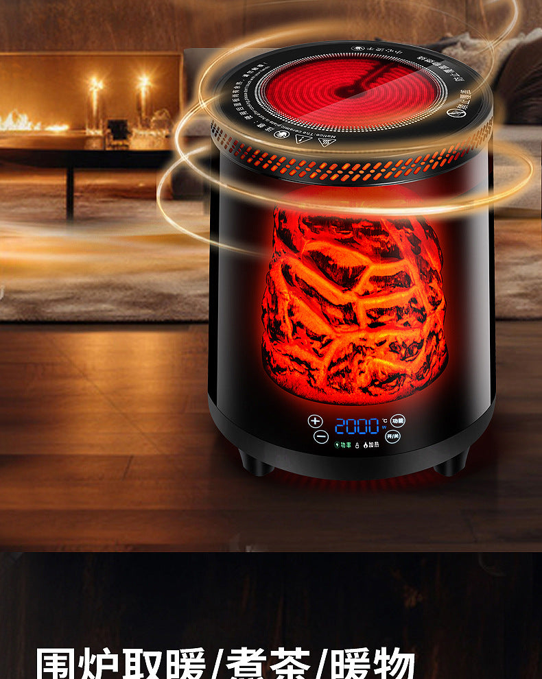 Stove Heater Stove Tea Cooking Electric Ceramic Stove Multi-Function Voice Large Area Household Electric Heater Quick Heating Roasting Stove