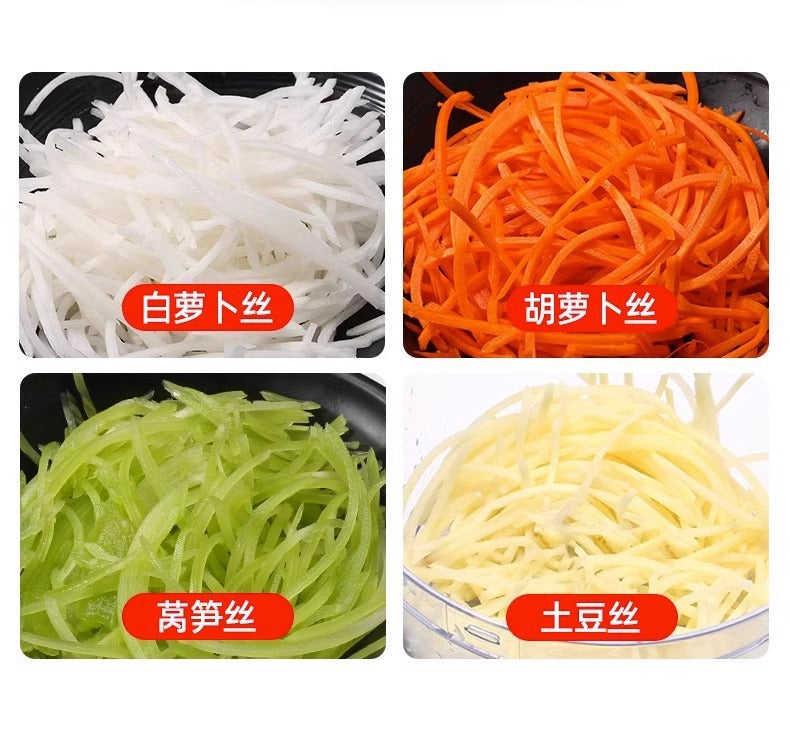 Commercial Vegetable Cutter Multifunctional Fully Automatic Dicing and Shredding Machine for Vegetables Carrots Potatoes Slicer for Foreign Trade and Cross-border