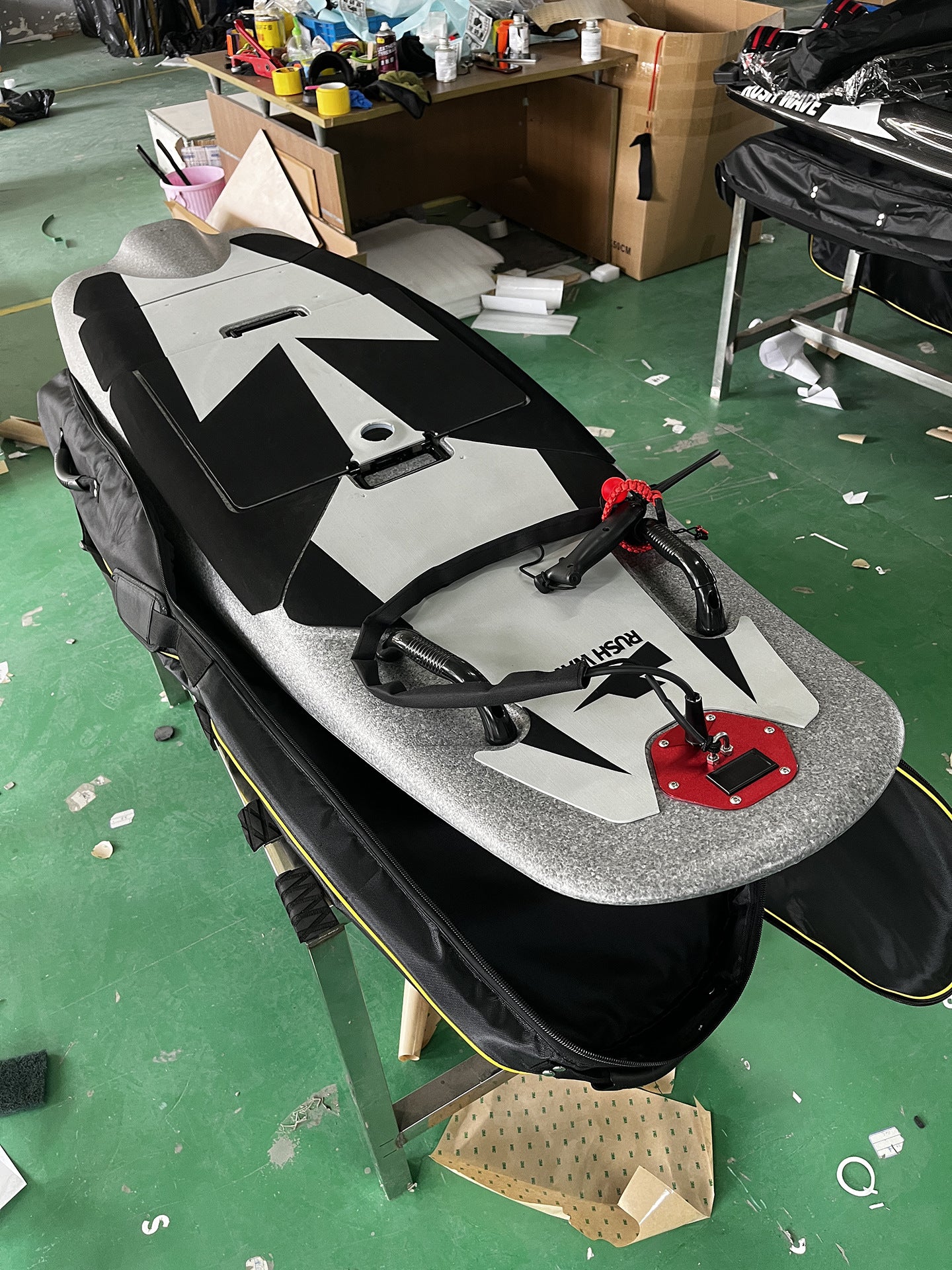 RUSHWAVE Electric Surfboard with Hoverboard Water Sports Motor Power Surfboard Lithium Battery Wakeboard